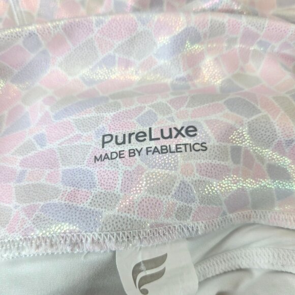 Fabletics Leggings Size Medium Shiny Stretchy Athletic Workout Pull On Pants - Picture 10 of 12
